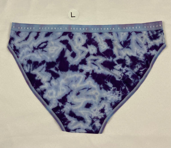 Women's Ice Purple Victoria's Secret Tie-Dyed Panties, L