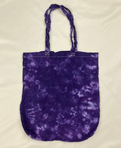 Deep Purple Tie-dyed Basic Tote Bag