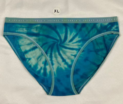 Women's Seafoam Victoria's Secret Tie-Dyed Panties, XL