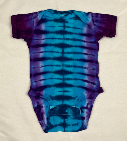 Baby Blue/Purple Tie-Dyed Bodysuit, Newborn