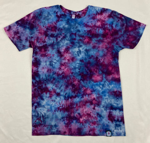 Adult Purple/Blue Ice-Dyed Tee, M