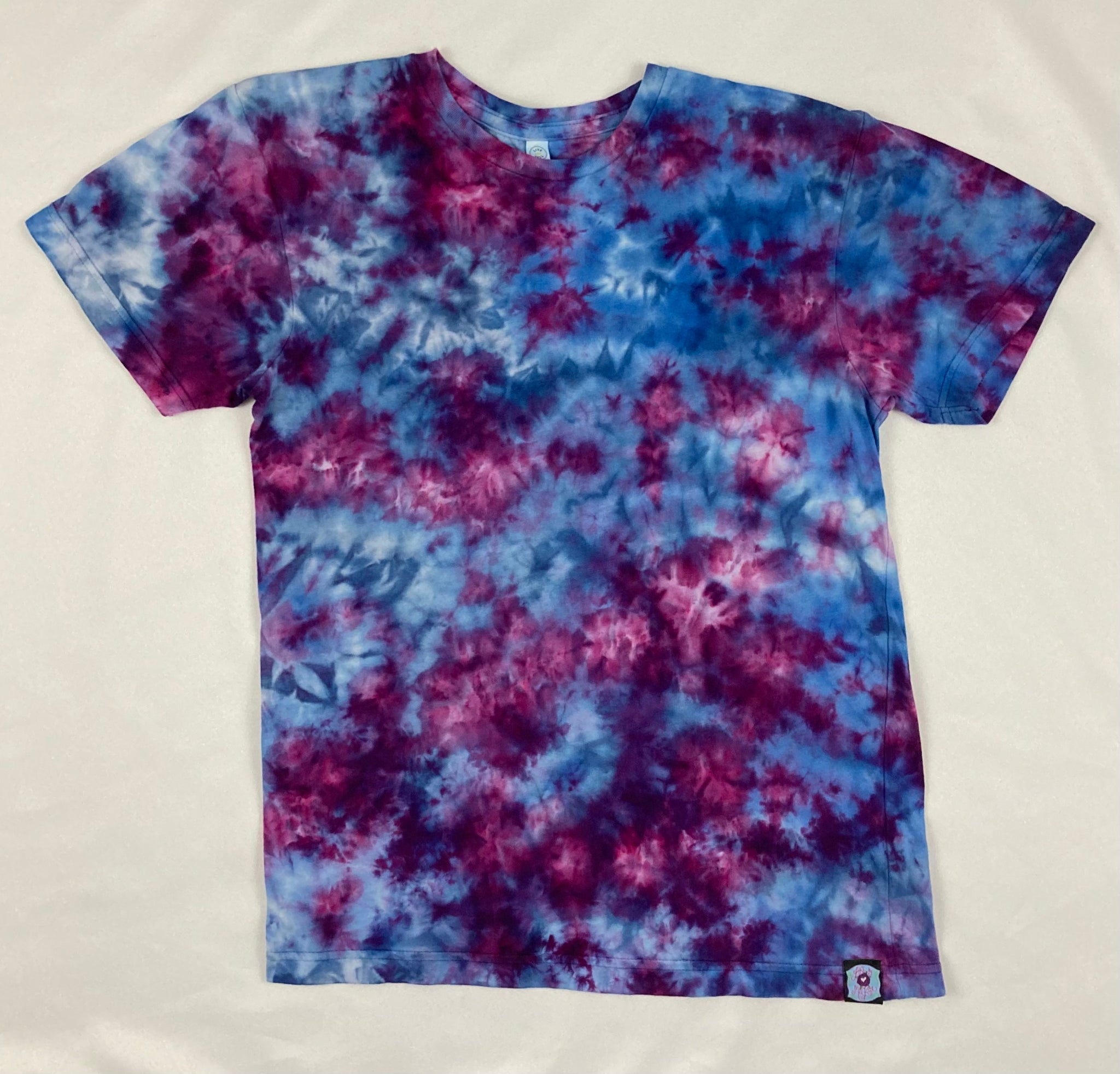 Adult Purple/Blue Ice-Dyed Tee, S