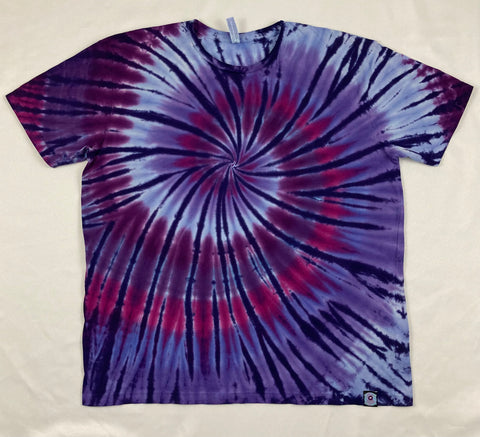 Adult Purple Spiral Tie-Dyed Tee, XL