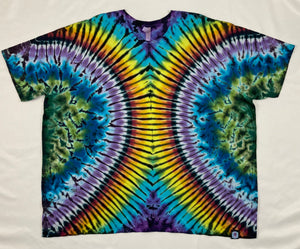 Adult Electric Multi Color Tie-Dyed Tee, 4XL