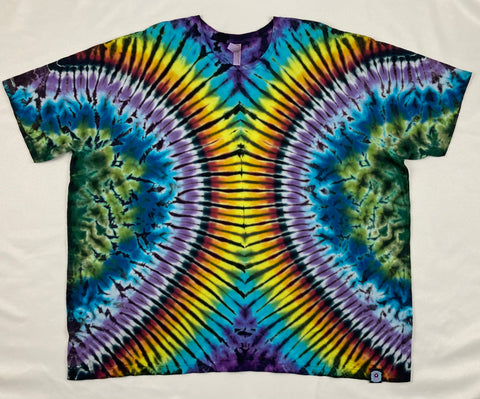 Adult Electric Multi Color Tie-Dyed Tee, 4XL