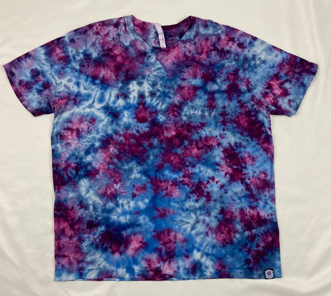 Adult Purple/Blue Ice-Dyed Tee, 2XL