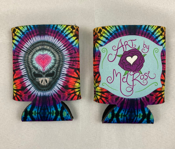 Rainbow SYF Heart/Art by Melrose Drink Koozie