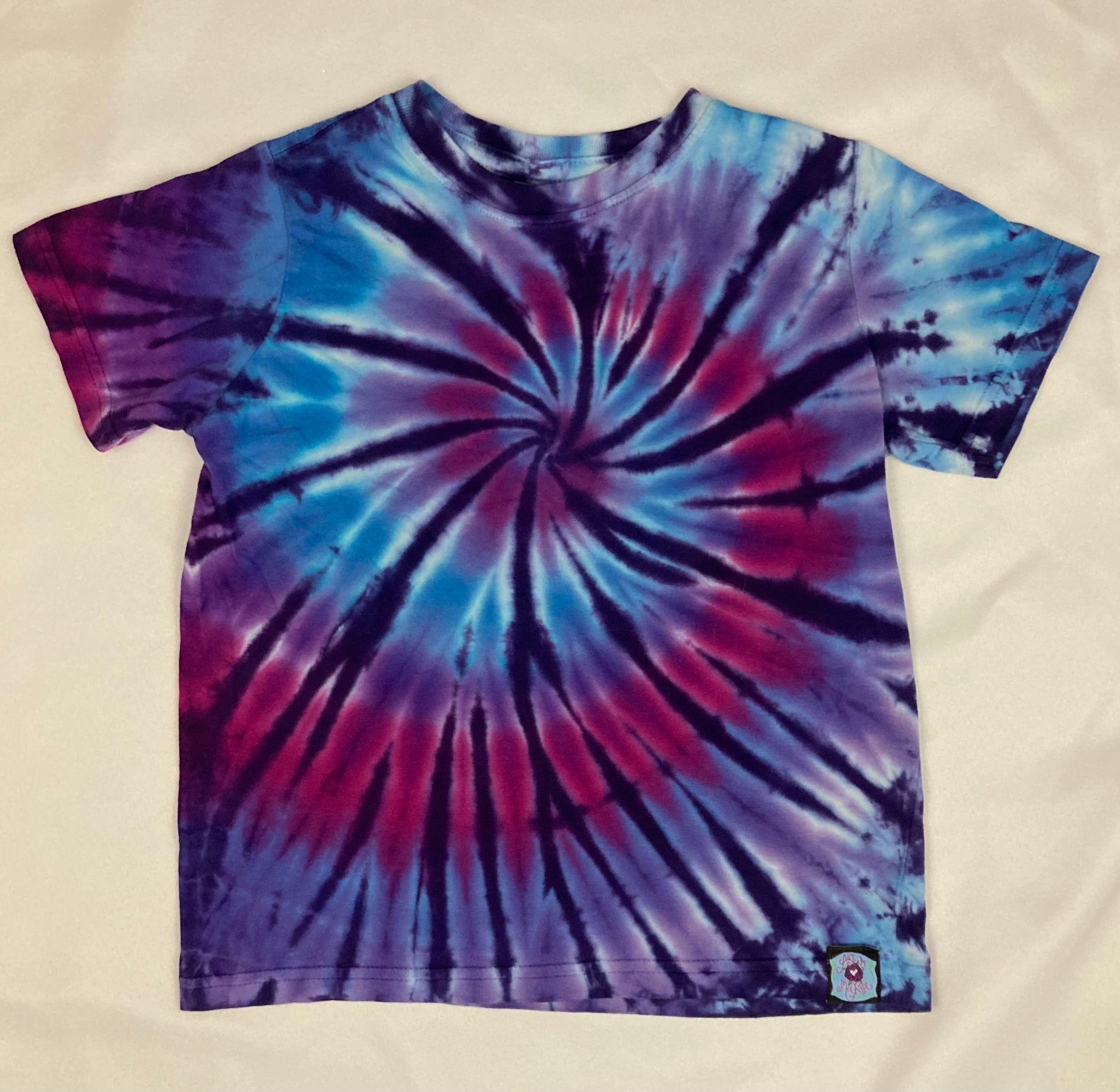 Toddler Purple Spiral Tie-Dyed Tee, 4, 5/6, & 7