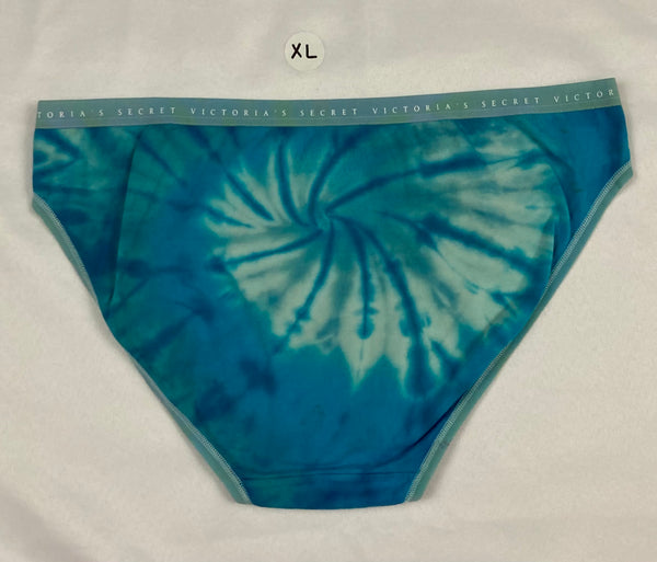 Women's Seafoam Victoria's Secret Tie-Dyed Panties, XL