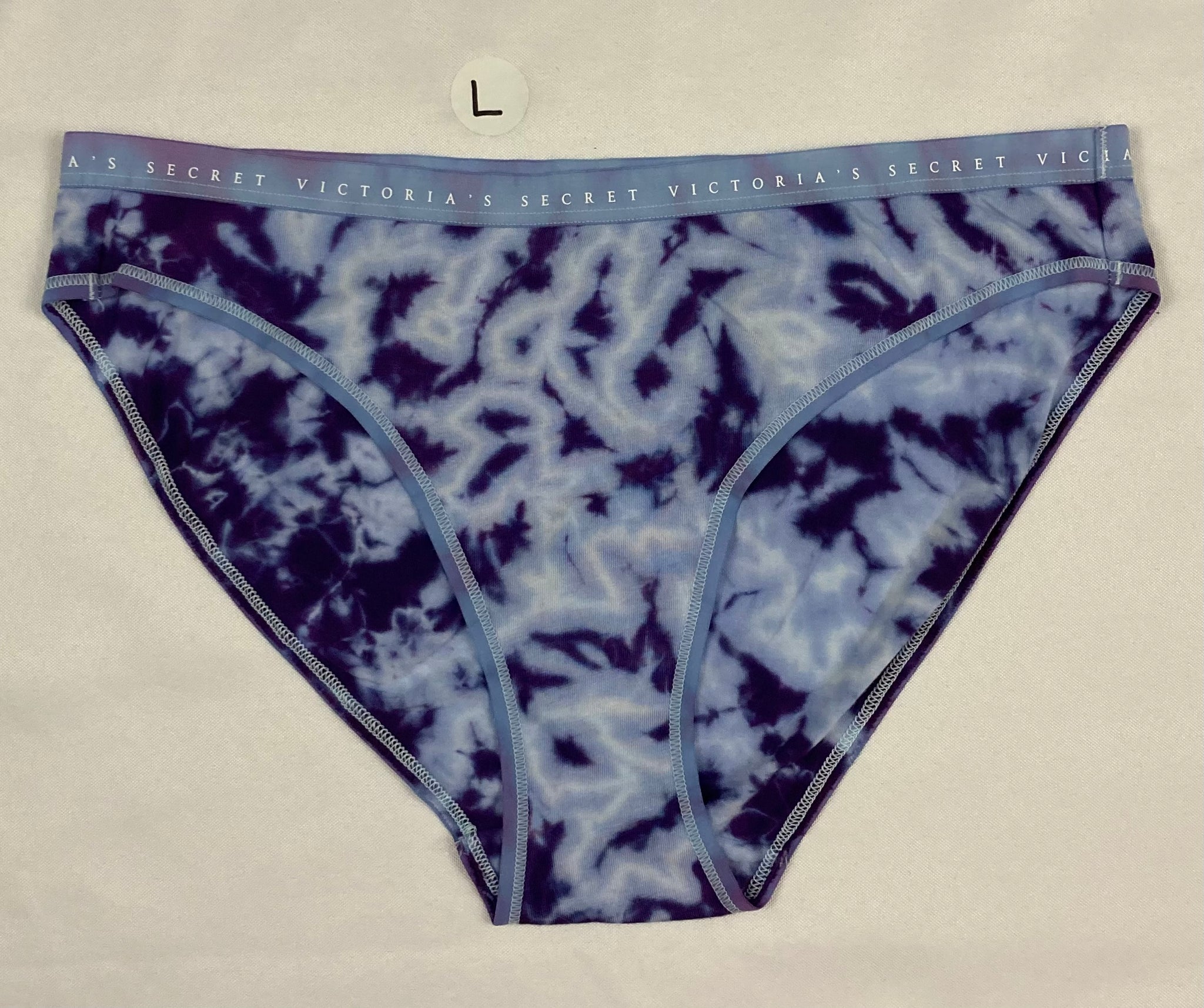 Women's Ice Purple Victoria's Secret Tie-Dyed Panties, L