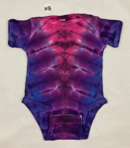 Baby Pink/Purple Tie-Dyed Bodysuit, NB