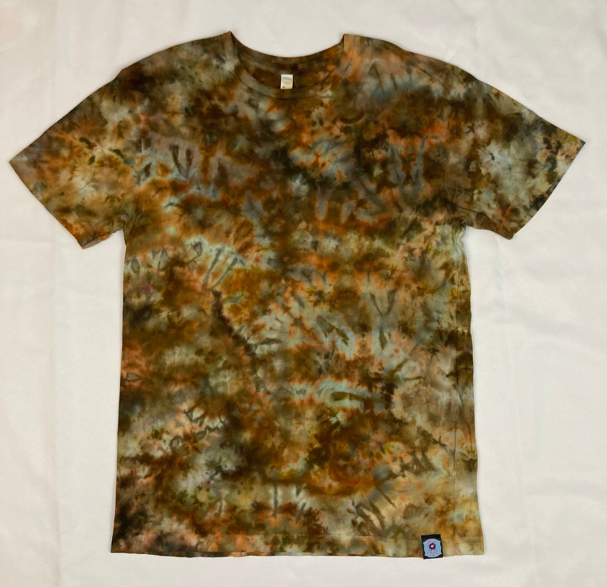 Adult Bronze Ice-Dyed Tee, M