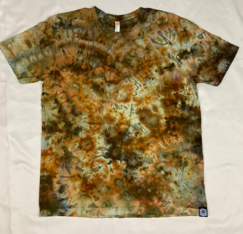 Adult Bronze Ice-Dyed Tee, L