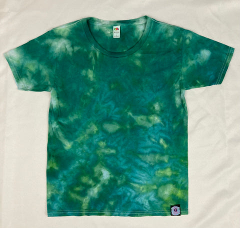 Kids Green Ice-Dyed Tee, Youth S