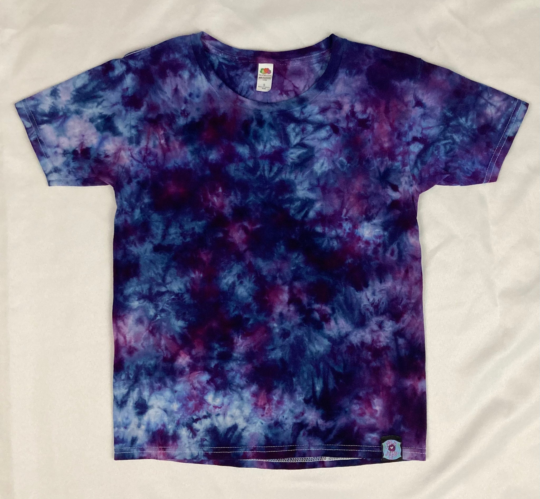 Kids Purple Ice-Dyed Tee, Youth S