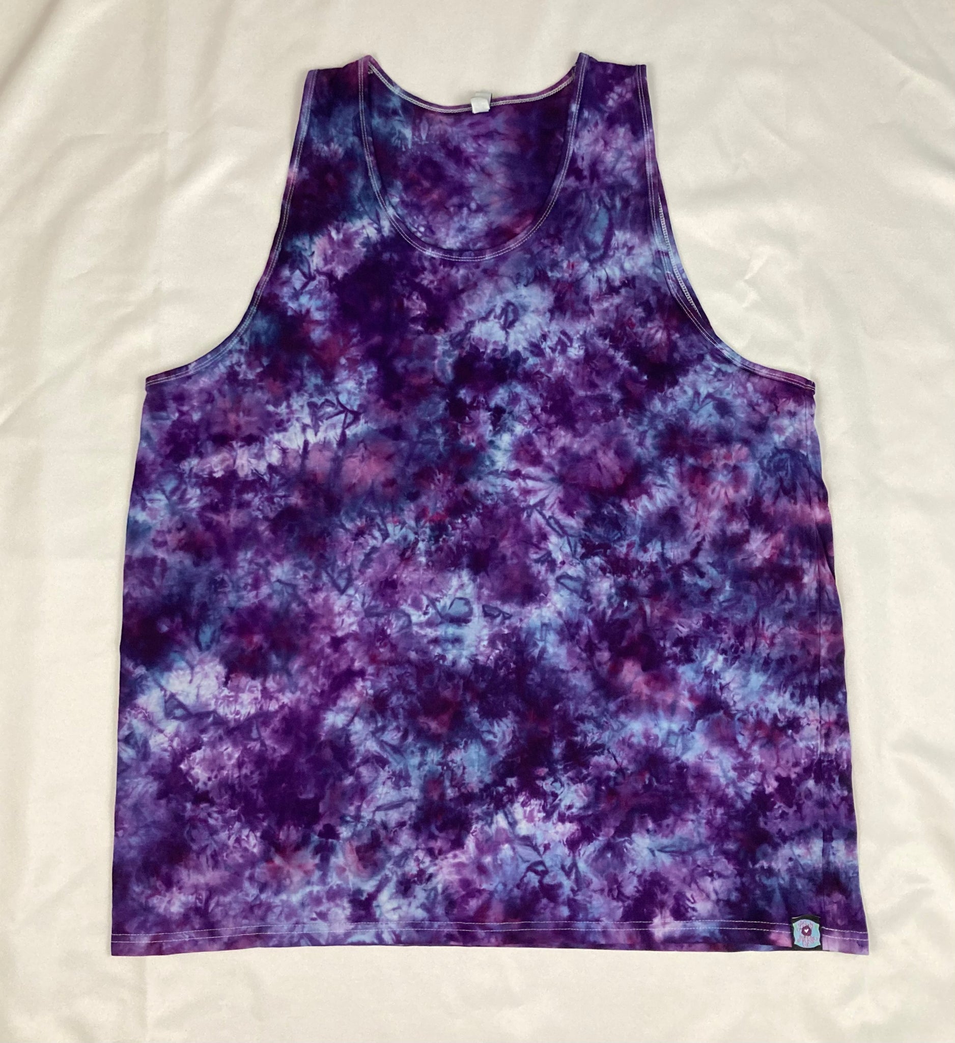 Adult Purple Ice-dyed Tank, 2X