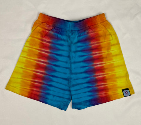 Youth Rainbow Tie-Dyed Shorts, 8 & 10