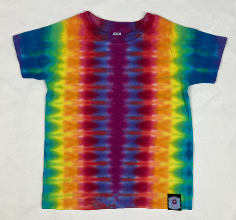 Toddler Rainbow Striped Tie-Dyed Tee, 2