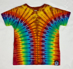 Toddler Orange/Rainbow Tie-Dyed Tee, 2