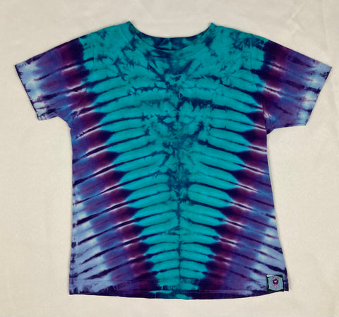 Toddler Aqua/Purple Tie-Dyed Tee, 4