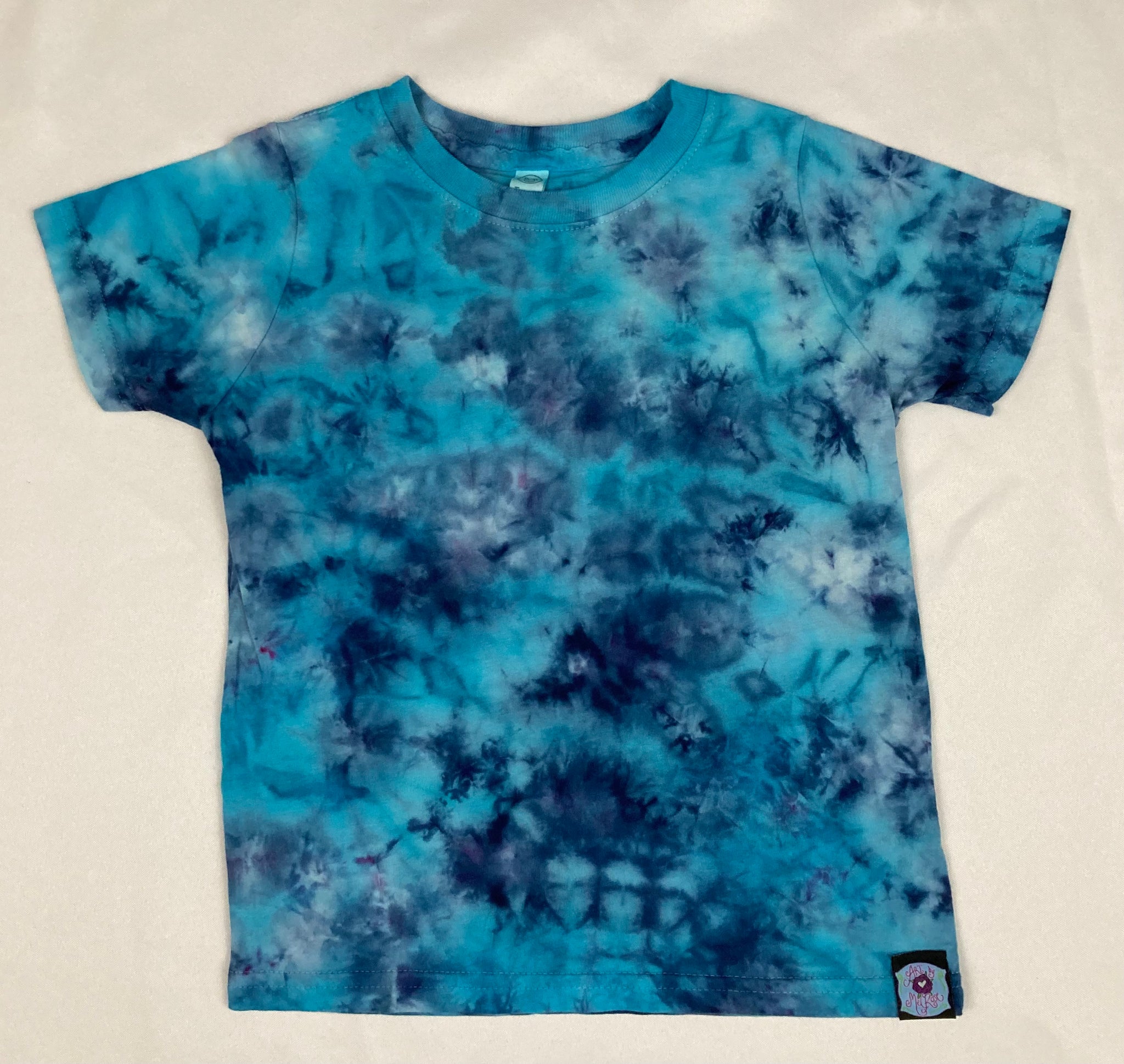 Toddler Blue Crush Ice-Dyed Tee, 4