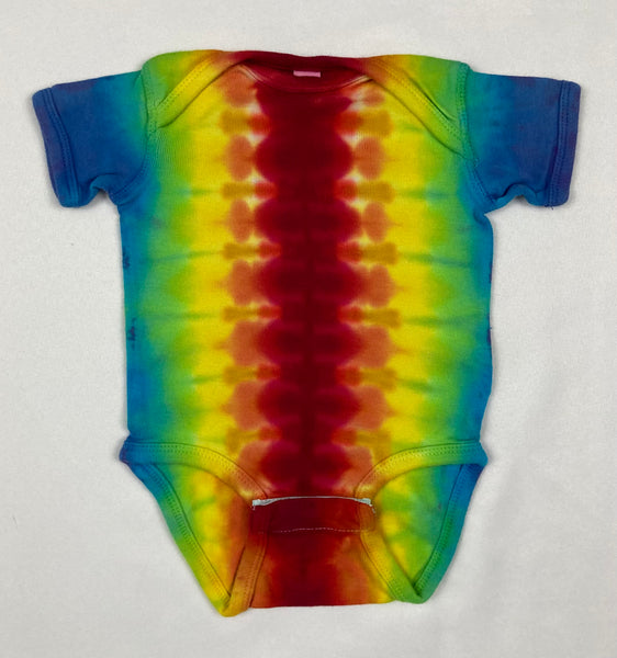 Baby Rainbow Striped Tie-Dyed Bodysuit, NB, 6M & 18M