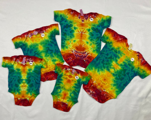 Baby Rainbow Crush Tie-Dyed Bodysuit, 12M - 24M