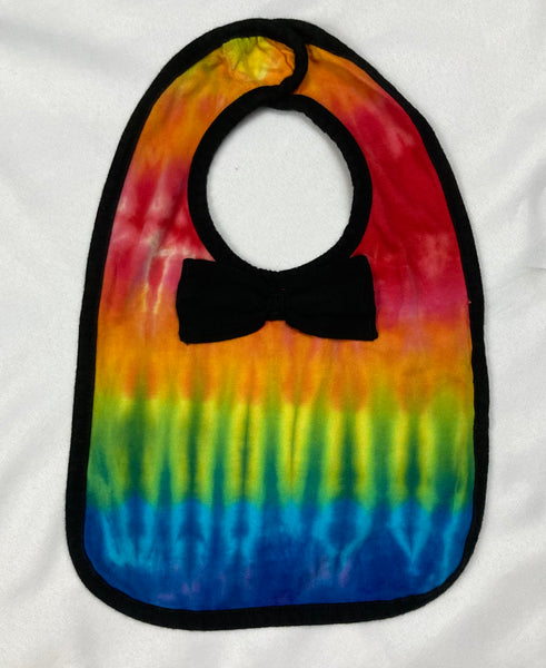 Baby Tie-Dyed Bow Tie Bib - Multiple Colors