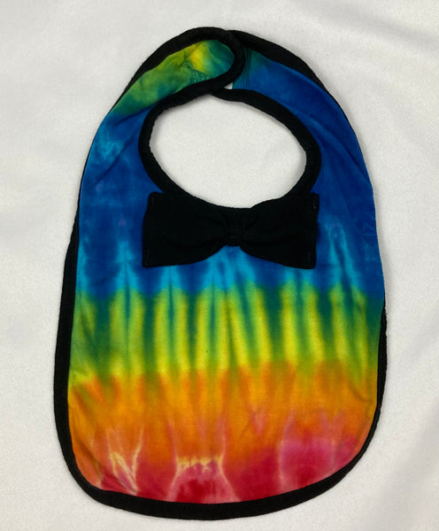 Baby Tie-Dyed Bow Tie Bib - Multiple Colors