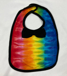 Baby Tie-Dyed Bow Tie Bib - Multiple Colors