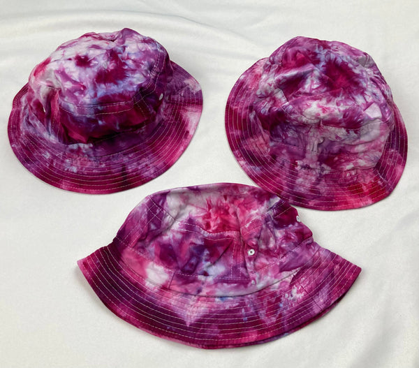 Youth/Small Adult Multi-Colored Tie-dyed Bucket Hats