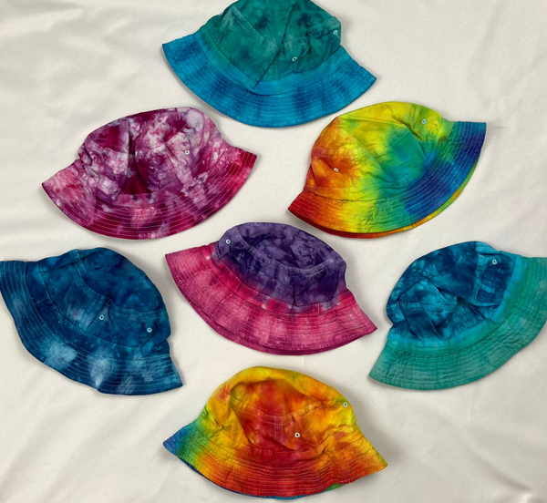 Youth/Small Adult Multi-Colored Tie-dyed Bucket Hats