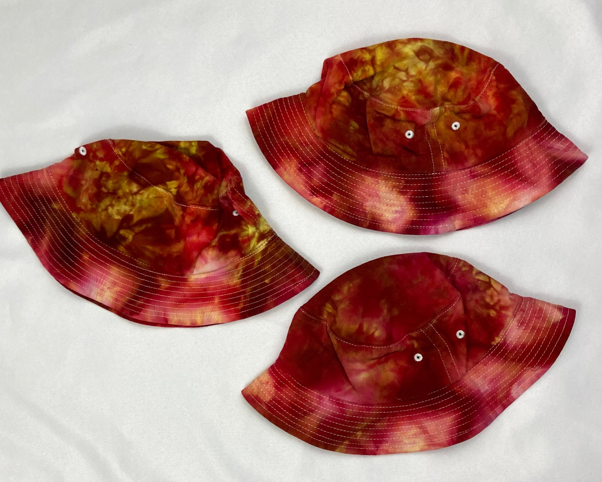 Adult Multi-Colored Tie-dyed Bucket Hats