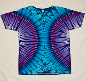 Kids Blue/Purple Tie-Dyed Tee, Youth S-L