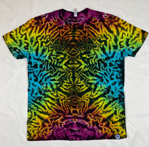 Adult Electric Rainbow Tie-Dyed Tee, multiple sizes: S-3X