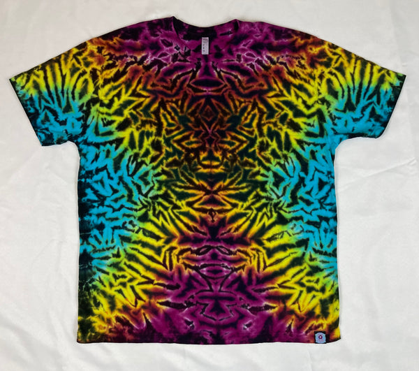 Adult Electric Rainbow Tie-Dyed Tee, multiple sizes: S-3X