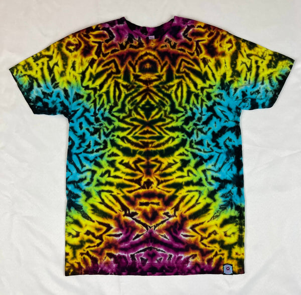 Adult Electric Rainbow Tie-Dyed Tee, multiple sizes: S-3X