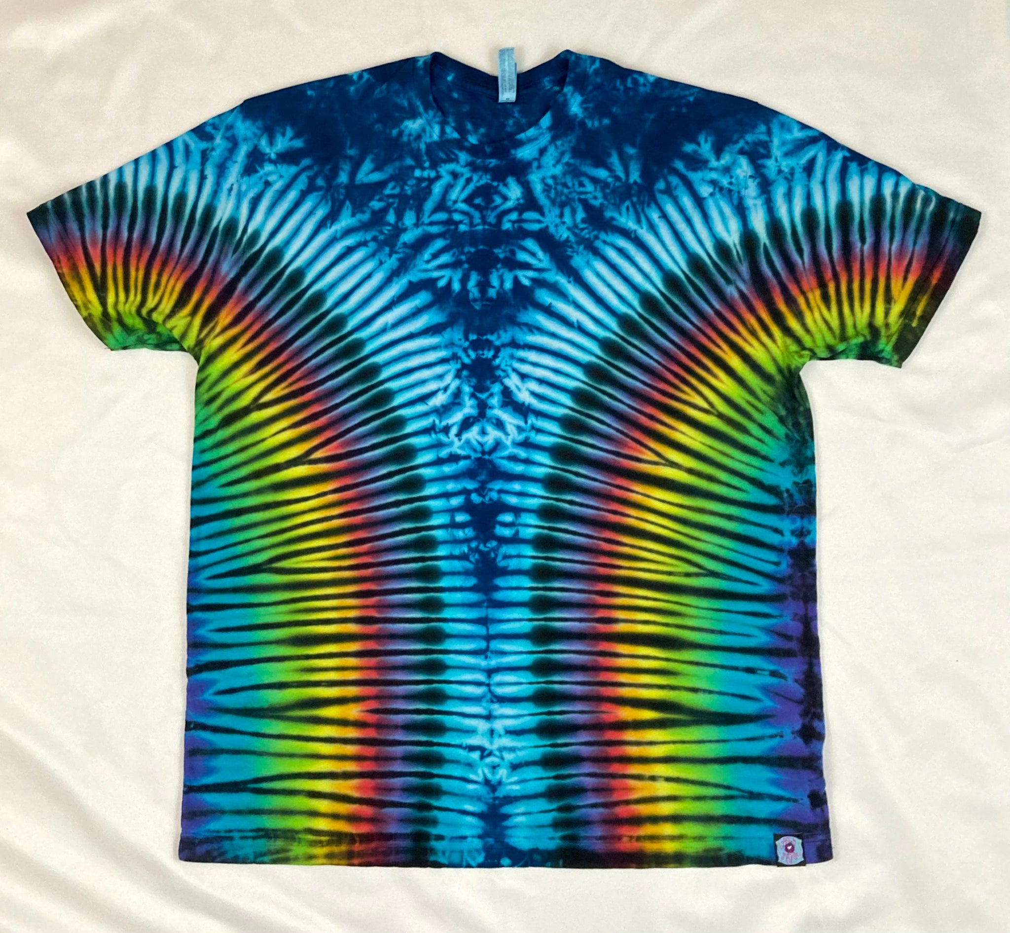 Adult Winter Rainbow Tie-Dyed Tee, multiple sizes: S-3X