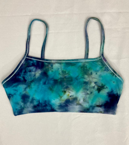 Women's Blue Ocean Ice-dyed Bralette, M (36)