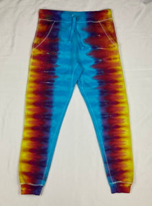 Adult Rainbow Tie-Dyed Jogger Sweatpants, L