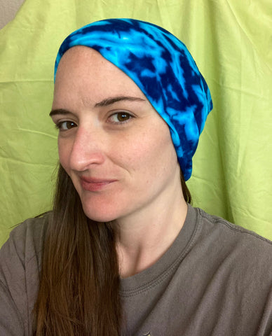 Blue Ocean Tie-Dyed Beanie (one size Adult)