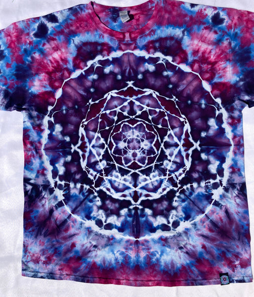 Adult Power Berry Mandala Ice-Dyed Tee, 3XL