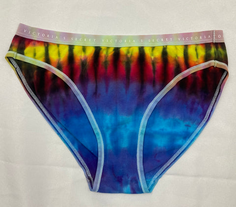 Women's Multi-Color Victoria's Secret Tie-Dyed Panties, M