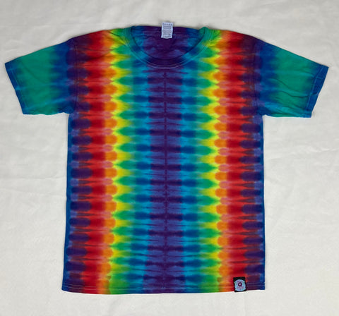 Kids Purple Rainbow Tie-Dyed Tee, Youth M