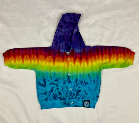 Baby Blue/Rainbow Tie-dyed Jacket, 6M