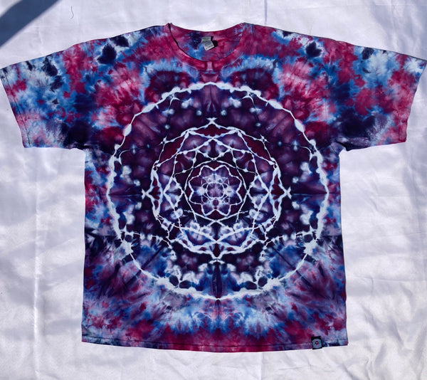 Adult Power Berry Mandala Ice-Dyed Tee, 3XL