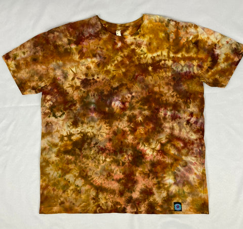 Adult Brown Ice-Dyed Tee, 3X