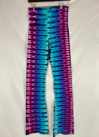 Ladies Jewel Tones Tie-Dyed Yoga Pants, L