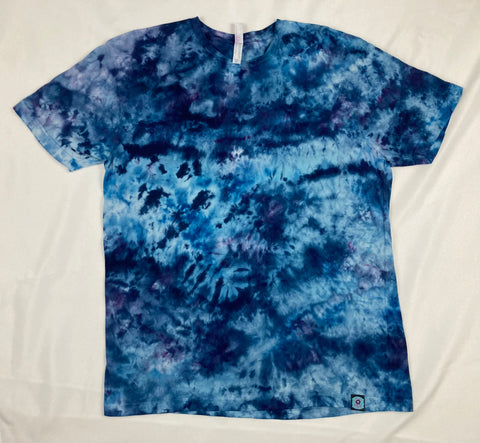 Adult Blue Sky Ice-Dyed Tee, XL