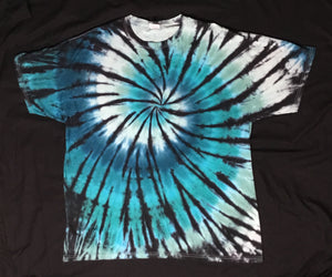 Adult Seafoam Spiral Tie-Dyed Tee, 2X